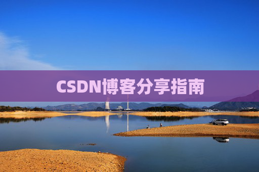 CSDN博客分享指南